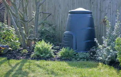 Compost bin. 