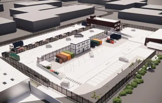 Image showing what the proposed new Recycling Centre would look like. 